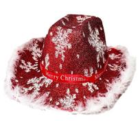 Snowflake Print Christmas Hat Hippies Cap Adult Stage Headwear Party Headpiece brown