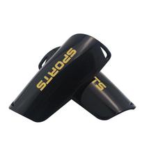 Breathable Football Shin Guard Sock with Calf Protector black