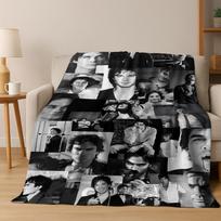 26 Stilius The Vampire Diaries Damon Salvatore Flanelinis pledas, Šiltas ir jaukus minkštas pledas namų miegamojo lovos sofos uždangalui 75x90cm