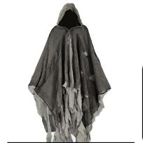 Cosplay Helovino apsiaustas suaugusiems su gobtuvu Zombių pelerinos Gotikos viduramžių Cosplay kostiumų paltai 6 spalvų vampyrai niūrūs skeletas vaiduoklis scenos rekvizitas One Size&Skeleton black