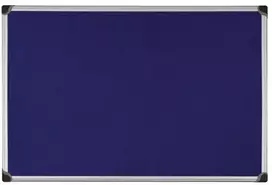 Bi Silque Opslagstavle, Bi-Office Maya, aluminiumsramme, blå, 90 x 120 cm
