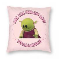 Are You Feeling Sad Nanalan Mona Square Pillowcase Polyester Linen Velvet Pattern Zip Decor Home Cushion Cover 45X45 Linen 45*45(CM)-1Pcs