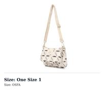 PUMA Fabric Shoulder Bag Womens Ecru 079167-02 One Size 1 white
