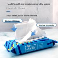 Flushable Extra Large Thick Wet Toilet Cleaning Wipes gray