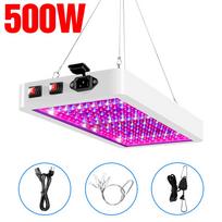 500W 300W LED Grow Light Viso spektro Augalai Lempos Šiltnamio palapinė Growbox Vidinis Gėlių Sėklos Daržovių Hidroponika Auginimas EU plug