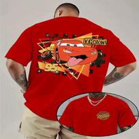 2025 Summer Fun Sally Lightning McQueen Car 100 Pure Cotton Loose Comfortable and Casual Couple Love Gift Tshirt M brown