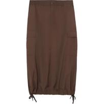 Carhartt WIP FW24 Logo Tag Multi-Pocket Work Casual Long Skirt Women skirts Coffee I033823N-BWD S gray