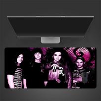 Tokio Hotel Band Mouse Pad, Large Gaming Desk Mat, Non-slip XXL Mousepad for Laptop & Tablet, Mini PC Playmat with Stitched Edges 30cmx60cm(11.8x23.6inch) black