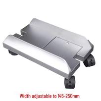 Adjustable Desktop Computer Stand with Wheels gray