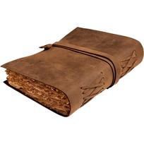 Leather Journal Vintage Bound Journal Handmade Antique Deckle Edge Paper Sketchbook Book Of Shadows For Men&Women brown