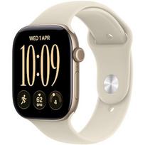 Apple Watch 12, 42 mm, GPS+5G, aluminium, sport band, S/M, light gold / sand - Smartwatch MJG24ET/A