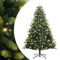 vidaXL Dirbtinis sulankstomas Kalėdų medis su 300 LED Žalia 240 cm