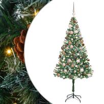 vidaXL Dirbtinė Kalėdų eglutė su 300 LED Žalia 180 cm PVC ir plienas