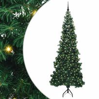 vidaXL Kampinis dirbtinis Kalėdų medis Žalia 240 cm PVC ir metalas