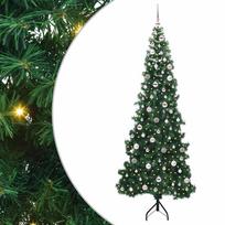 vidaXL Kampinis dirbtinis Kalėdų medis Žalia 240 cm PVC ir metalas