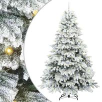vidaXL Dirbtinė Kalėdų eglutė su 300 LED Balta 240 cm PE ir PVC