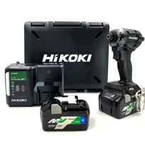 HiKOKI 36V smūginis suktuvas Galingas Juodas su Bluetooth, komplekte 2 įkrovikliai su saugykla ir dėklas, WH36DC(2XPBS) [Mažas kiekis]