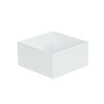 1/6 vnt. Maisto eksponavimo pakylos Tortų eksponavimo stovas Didelio patvarumo Daugiafunkcinės kubo dėžės Eksponavimas Lizdinės pakylos su tuščiais dugnais 4Inch white