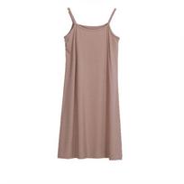 Versatile Women's Long Tanks Camisole Dress Tunic Slip With Comfortable Stretch Spaghetti Straps XL gray