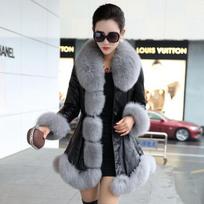 Autumn and Winter Plus Size Ladies Slim Hooded Padded Thickened Medium-length Loose Round Neck Jacket Casual Comfortable Warm Outerwear XXS gray