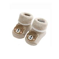 Thick Bear Rabbit Autumn Winter Crocodile Mid Tube Socks Cartoon Toddler Socks Baby Socks Infant Indoor Socks Bbay Floor Socks S white