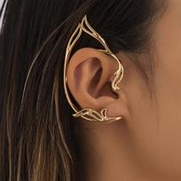 Gothic Dragon Ear Clips Auskarai Moterims Vyriški Užsegami auskarai Vintažinė pankiška asmenybė Elfo ausų rankogaliai Madingi papuošalai brown