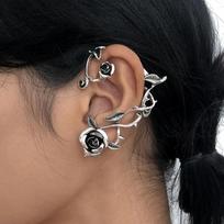 Gothic Dragon Ear Clips Auskarai Moterims Vyriški Užsegami auskarai Vintažinė pankiška asmenybė Elfo ausų rankogaliai Madingi papuošalai brown