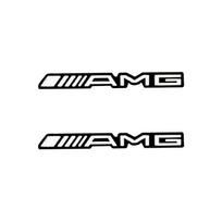 For Mercedes Benz AMG W204 W203 W211 W212 W213 W205 W210 W201 W126 Aluminum Car Audio Decoration Sticker Badge Decal Accessories black