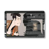 VICTORINOX SwissCard Sharaku black multi-tool stationery scissors ballpoint pen 10 functions Swiss made 0.7122.T3-X4 gray