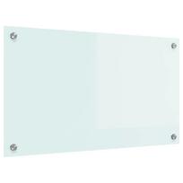 vidaXL Virtuvės atbraila Pienas 70 x 40 cm grūdintas stiklas
