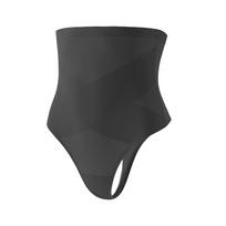 Plus Size Seamless High-Waisted Tummy Control Butt-Lift Thong XXL juoda
