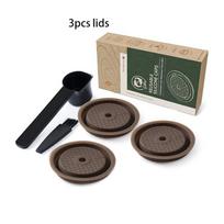 Reusable Silicone Lid for Nespresso Vertuo Pods, Refillable Vertuoline Coffee Pod Cover, Replacement Silicone Cap for Vertuo Capsule black