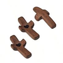 1-10Pcs Wooden Cross Decorations, Cross Fidget for Anxiety Relief, Multi-functional Spiritual Symbols for Home and Office brown