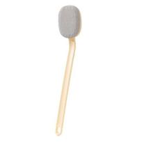 Bath Brush Long Handle Super Absorbent Kids Bath Sponge Reusable Quick Drying Child Safe Bath Sponge Bathroom Accessory beige