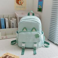 Female New Campus Style Cute Cat Styling Bag Student Bag Girl Soft Sister Travel Backpack Backpack . gray
