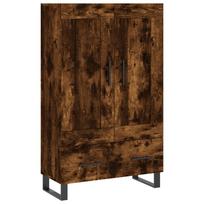 vidaXL Komoda, dūminio ąžuolo spalvos, 69,5x31x115cm, apdirbta mediena