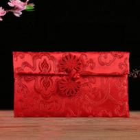 Dragon and Phoenix Red Packets Wedding Engagement Gift Money Bag Brocade Red Envelope Spring Festival New Year Gift