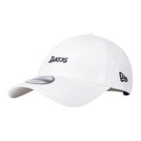 New Era Niu Yihua NBA letter logo soft top curved eaves Lakers trend NE920 cotton baseball cap men and women same style couple style white 14538301 balta