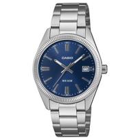 Casio Standard Series 50M Waterproof Fashion Simple Quartz Movement Stainless Steel Strap Unisex Watches Blue UTP-1302PD-2A1V Blue blue