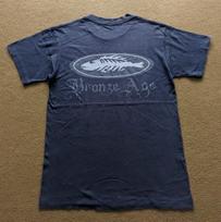 Vintage 90's BRONZE AGE Surfing Streetwear Style T-shirt M gray