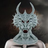 Halloween EVA Dragon Head Lightweight Versatile for Dress up Realistic gray