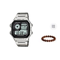 CASIO Men Black Watch AE-1200WHD-1A- Silver black