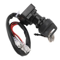 ATV Ignition Key Switch 4 Pin Enhanced Performance Ignition Starter Switch with Keys Replacement for Polaris Xplorer 300 400L 500 black