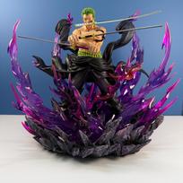 JT One Piece Roronoa Zoro Anime Figure Zoro Force Max Statue 30cm Model Action Figurine PVC Desk Ornament Figma Collectible Toys with box black