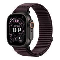 Dirželis Apple Watch Ultra 3 Juostelės iwatch 49mm 44mm 40mm 42mm 46mm 41mm 45mm Nailono kilpa correa Apyrankė serija 10 9 8 7 2 Se 11 42 44 45 49 S10-46mm black