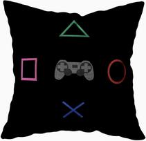 Home Decor Gaming-Themed Fun: Gamepad & Console Prints Pattern Cushion Cover Suitable For Sofa Bedroom Car Pillow Cover Peach skin 18*18(CM)-1Pcs