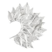 Big Leaf Earring Cuff Non Piercing Ears Clip Fashion Jewelry Decoration Gifts white