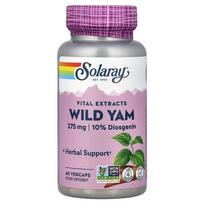 Solaray Vital Extract Wild Yam 275mg Veggie Capsules 60 Count 60 pcs - 1 ea