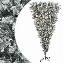 vidaXL Apverstas dirbtinis Kalėdų eglutė su šakomis 120 cm 150 LED