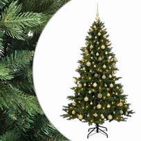 vidaXL Dirbtinė kalėdinė eglutė su rutuliuku 180 cm 300 LED